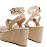 RAG&CO PORTIA LEATHER WEDGE SANDAL