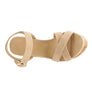 RAG&CO CHOUPETTE SUEDE LEATHER BLOCK HEELED SANDAL