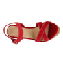 RAG&CO CHOUPETTE SUEDE LEATHER BLOCK HEELED SANDAL