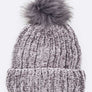 Chenille Texture Faux Fur Beanie