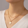 zodiac sign pendant necklace with rhinestones