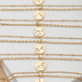 zodiac sign pendant necklace with rhinestones