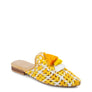 London Rag MARIANA WOVEN FLAT MULES WITH TASSELS