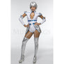 Space Cadet Scientist 4 Pc Silver Women's Dress Halloween Costume Set Size XS