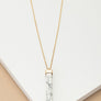 LONG BAR NATURAL STONE PENDANT NECKLACE