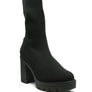 Zinnia Knitted Block Heeled Boots