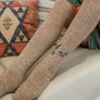 Hummingbird Wool Knee High Socks