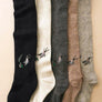 Hummingbird Wool Knee High Socks