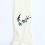 Hummingbird Wool Knee High Socks