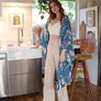 Floral Butterfly Sleeve Kimono Wrap - Chic Style