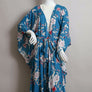 Floral Butterfly Sleeve Kimono Wrap - Chic Style