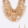 Crystal Accent Statement Bib Necklace Set