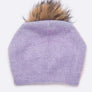 Raccoon Fur PomPom Pre-Sewed Slouchy Beanie
