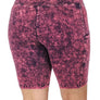Plus Mineral Wash Wide Waistband Pocket Leggings