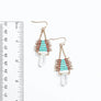Seed Bead with Crystal Drop Earring