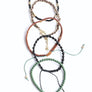 Stackable Bead And Woven Cord Bracelet Set