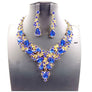 Vine Theme Casting Rhinestone Necklace Set