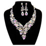 Vine Theme Casting Rhinestone Necklace Set
