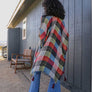 Multi Buffalo Checkered Kimono