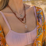 Carnelian Crystal Multi-layer Tassel Necklace
