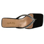 LITCHI CRYSTAL LINED THONG BLOCK HEELED SANDAL