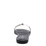 SCOTH Clear Buckled Quilted Slides