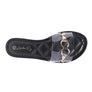 SCOTH Clear Buckled Quilted Slides