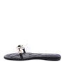 SCOTH Clear Buckled Quilted Slides
