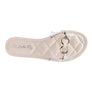 SCOTH Clear Buckled Quilted Slides