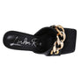MERMAID Quilted Metal Chain Heeled Sandals