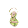 CHERRY TART Snake Print Spool Heel Sandals