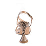 CHERRY TART Snake Print Spool Heel Sandals