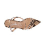 CHERRY TART Snake Print Spool Heel Sandals