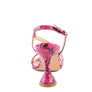 CHERRY TART Snake Print Spool Heel Sandals