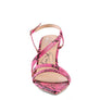 CHERRY TART Snake Print Spool Heel Sandals