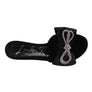 BRAG IN Crystal Bow Satin High Heeled Sandals