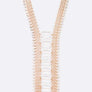 Crystal Beaded Statement Long Necklace Set