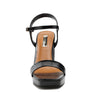 Merengue Metallic High Block Heel Sandal