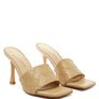 Carmen High Heeled Woven Square Toe Sandal