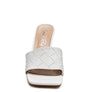 Carmen High Heeled Woven Square Toe Sandal