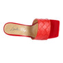 Carmen High Heeled Woven Square Toe Sandal