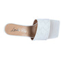 Carmen High Heeled Woven Square Toe Sandal