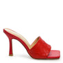 Carmen High Heeled Woven Square Toe Sandal