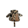 Joelle High Heel Bow Tie Leopard Print Mules
