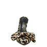Joelle High Heel Bow Tie Leopard Print Mules