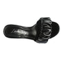 Noie Mid Block Heel Pleated Strap Sandals