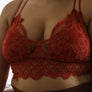 X-Large Padded Crochet Lace Longline Bralette