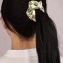 check pattern soft satin hair scrunchies