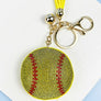 SPORTS BALLS RHINESTONE TASSEL KEYCHAIN