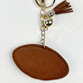 SPORTS BALLS RHINESTONE TASSEL KEYCHAIN